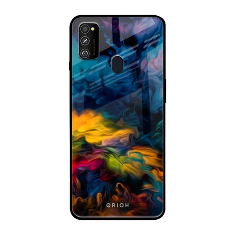 Multicolor Oil Painting Glossy Case for Samsung Galaxy M30s