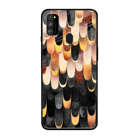 Bronze Abstract Glossy Case for Samsung Galaxy M30s