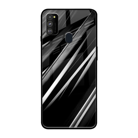 Black & Grey Gradient Glossy Case For Samsung Galaxy M30s