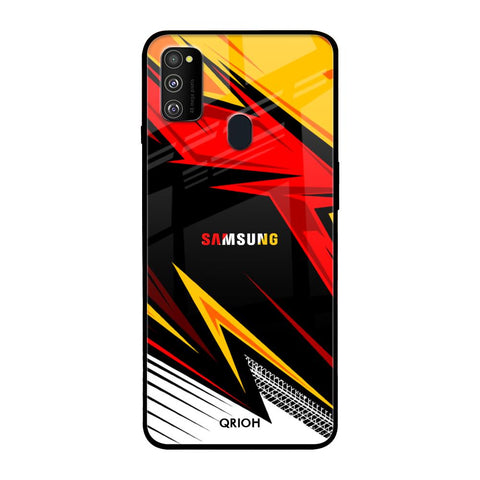 Race Jersey Pattern Glossy Case For Samsung Galaxy M30s