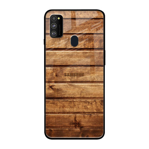 Wooden Planks Glossy Case for Samsung Galaxy M30s