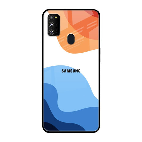 Wavy Color Pattern Glossy Case for Samsung Galaxy M30s