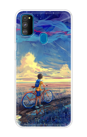 Riding Bicycle to Dreamland Soft Cover for Samsung Galaxy M30s