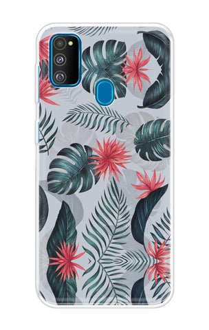 Retro Floral Leaf Soft Cover for Samsung Galaxy M30s
