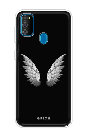 White Angel Wings Soft Cover for Samsung Galaxy M30s