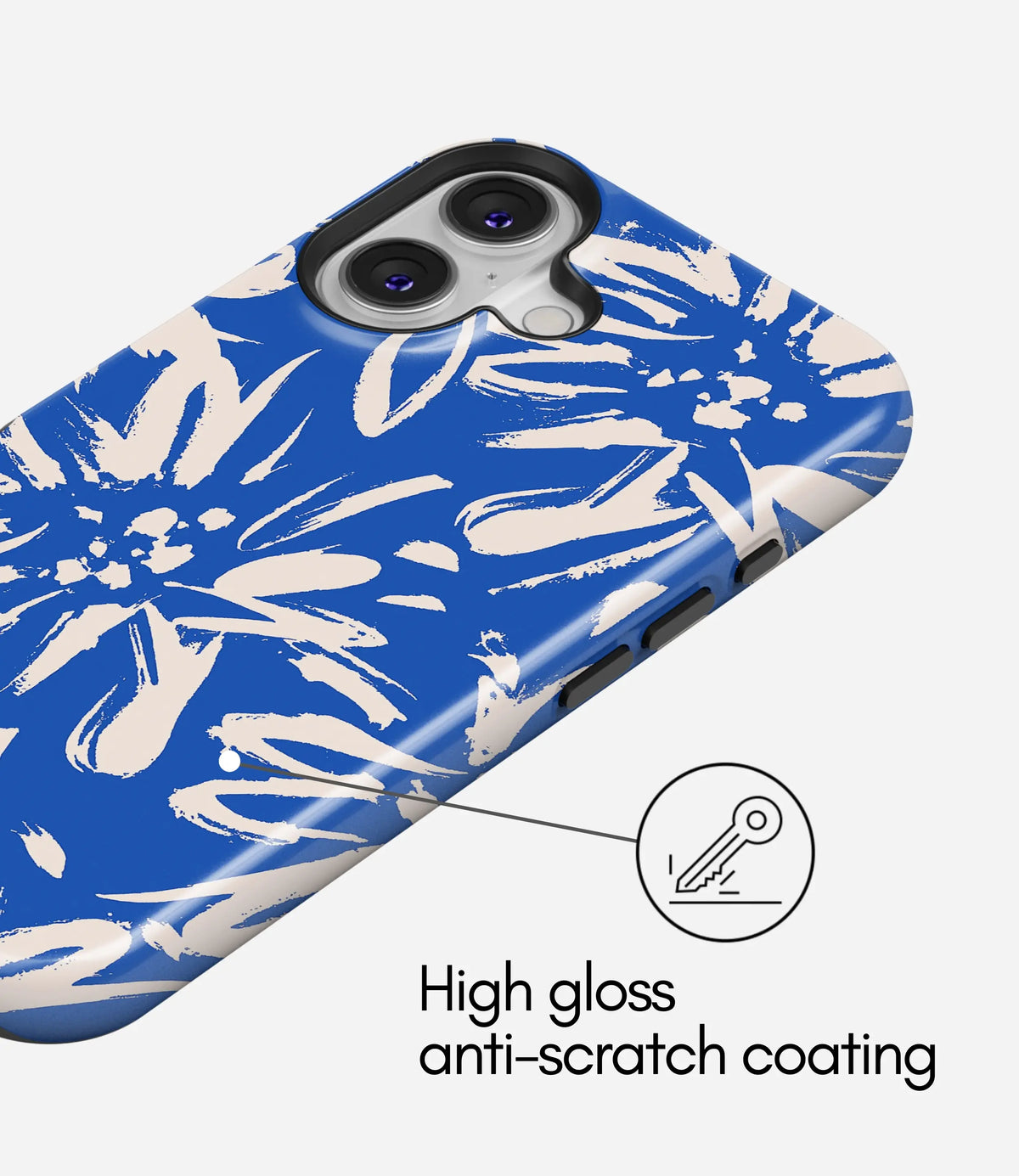 Electric Bloom Premium Tough Shining Phone Case (Double Layer) Available For All iPhone Models