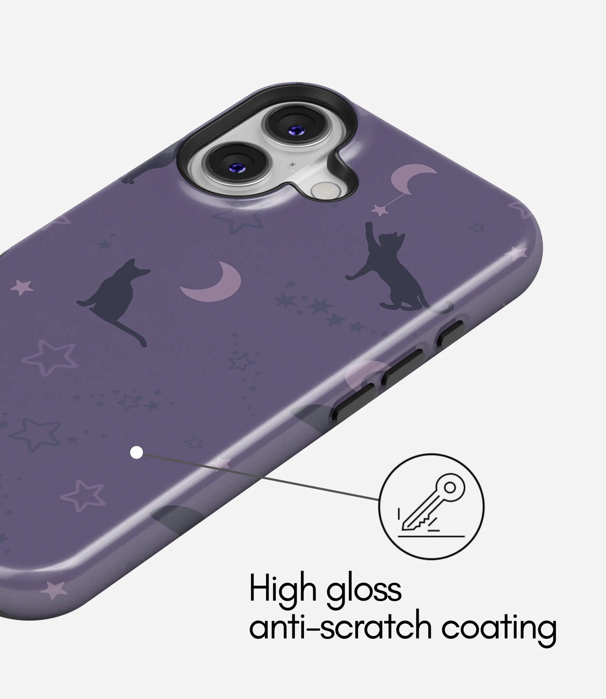 Cosmic Cats Premium Tough Shining Phone Case (Double Layer) Available For All iPhone Models