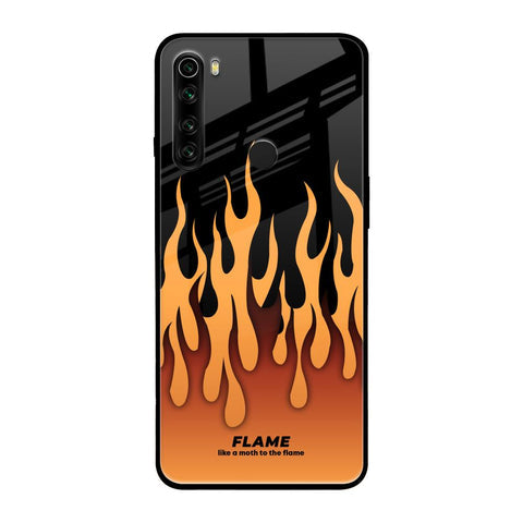 Fire Flame Glossy Case for Xiaomi Redmi Note 8