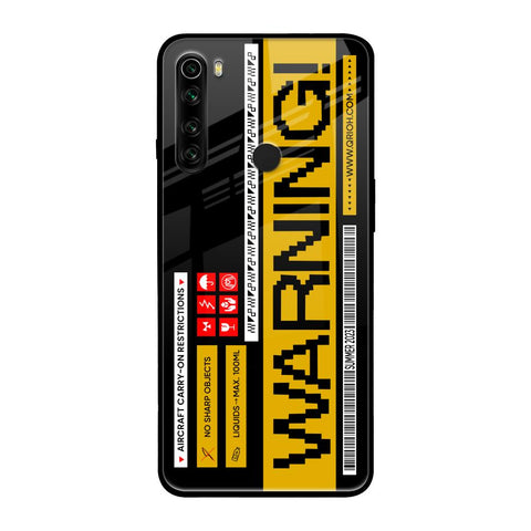 Aircraft Warning Glossy Case for Xiaomi Redmi Note 8