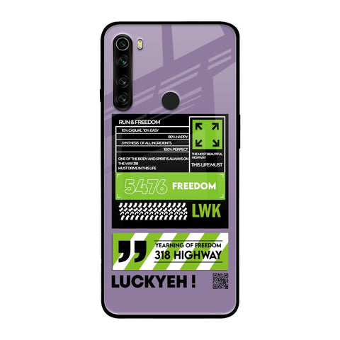 Run & Freedom Glossy Case for Xiaomi Redmi Note 8