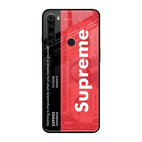 Supreme Ticket Glossy Case for Xiaomi Redmi Note 8