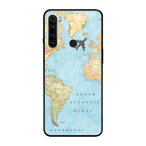 Travel Map Glossy Case for Xiaomi Redmi Note 8