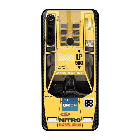 Yellow Racing Car Glossy Case for Xiaomi Redmi Note 8