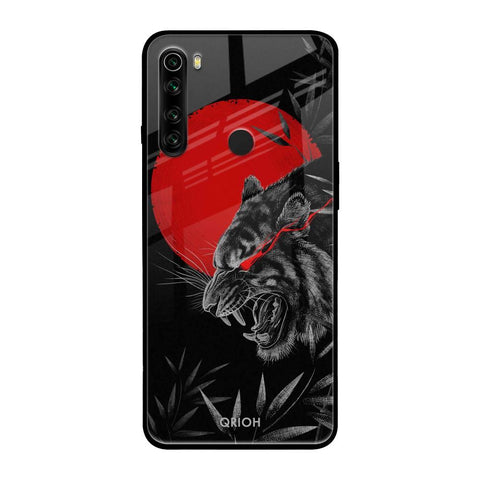Red Moon Tiger Glossy Case for Xiaomi Redmi Note 8