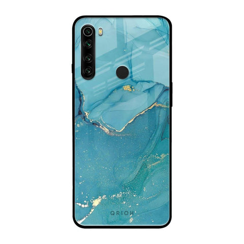 Blue Golden Glitter Glossy Case for Xiaomi Redmi Note 8