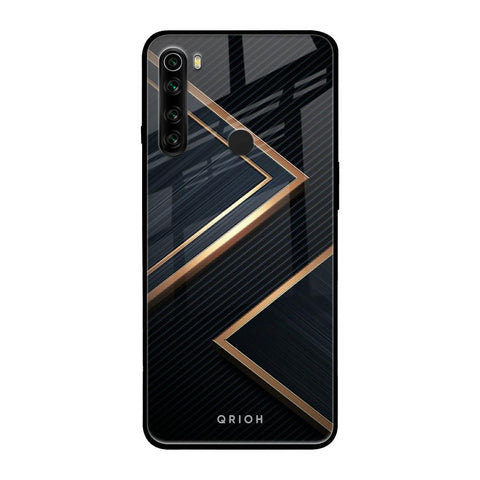 Sleek Golden & Navy Glossy Case for Xiaomi Redmi Note 8