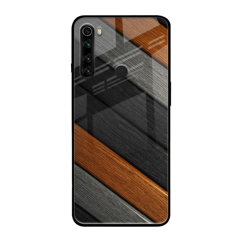 Tri Color Wood Glossy Case for Xiaomi Redmi Note 8