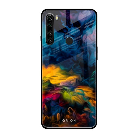 Multicolor Oil Painting Glossy Case for Xiaomi Redmi Note 8