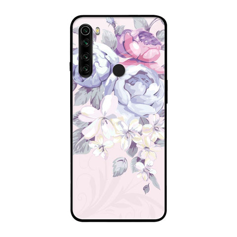 Elegant Floral Glossy case for Xiaomi Redmi Note 8