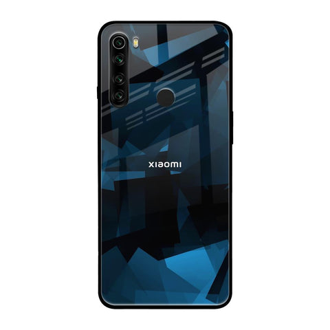 Polygonal Blue Box Glossy Case For Xiaomi Redmi Note 8