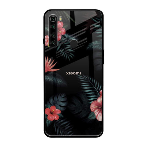 Tropical Art Flower Glossy Case for Xiaomi Redmi Note 8