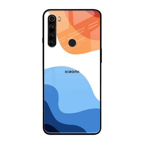 Wavy Color Pattern Glossy Case for Xiaomi Redmi Note 8