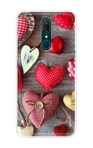 Valentine Hearts Soft Cover for Oppo A9