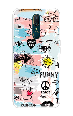 Happy Doodle Soft Cover for Oppo A9