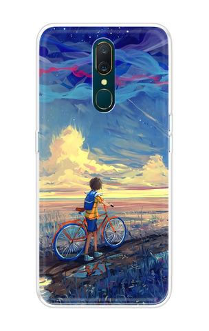 Riding Bicycle to Dreamland Soft Cover for Oppo A9