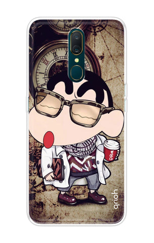 Nerdy Shinchan Soft Cover for Oppo A9