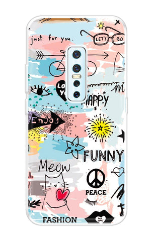 Happy Doodle Soft Cover for Vivo V17 Pro