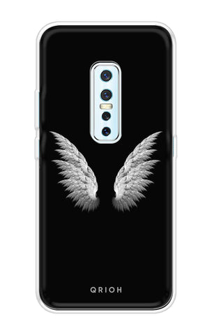 White Angel Wings Soft Cover for Vivo V17 Pro