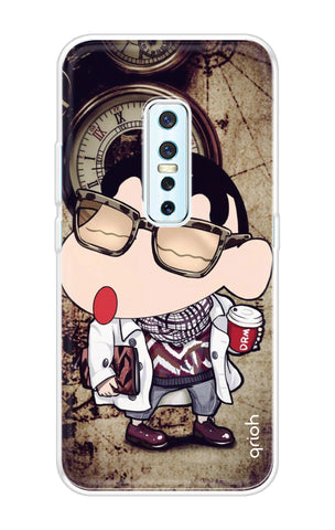 Nerdy Shinchan Soft Cover for Vivo V17 Pro