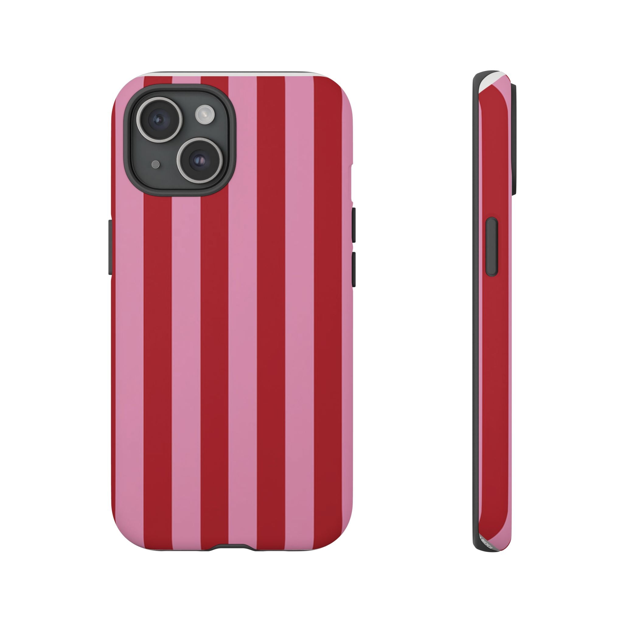 Pink Stripes Tough Case  Available For All iPhone Models