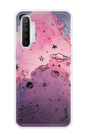 Space Doodles Art Soft Cover For Realme XT