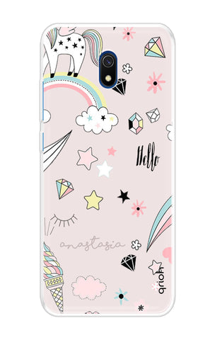 Unicorn Doodle Soft Cover For Xiaomi Redmi 8A