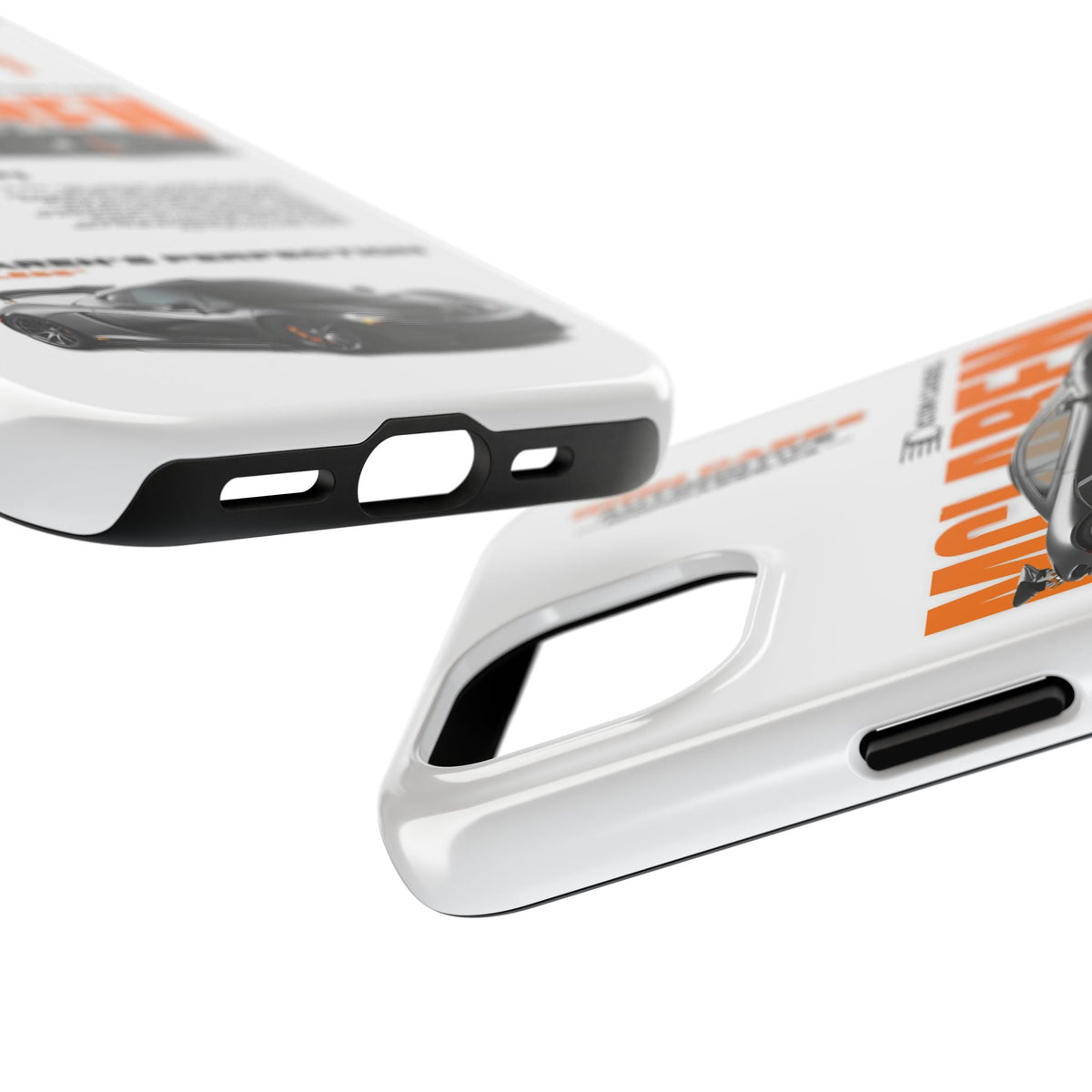 McLaren P1 White Premium Tough Shining Phone Case (Double Layer) Available For All iPhone Models