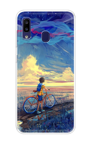 Riding Bicycle to Dreamland Soft Cover for Samsung Galaxy M10s