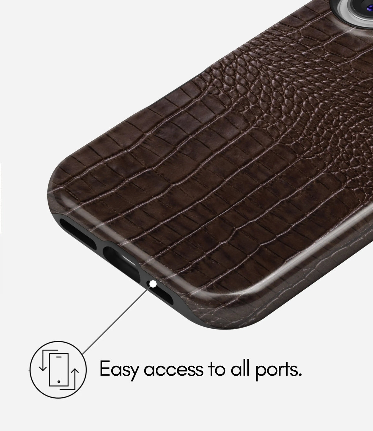Cocoa Crocodile Premium Tough Shining Phone Case (Double Layer) Available For All iPhone Models