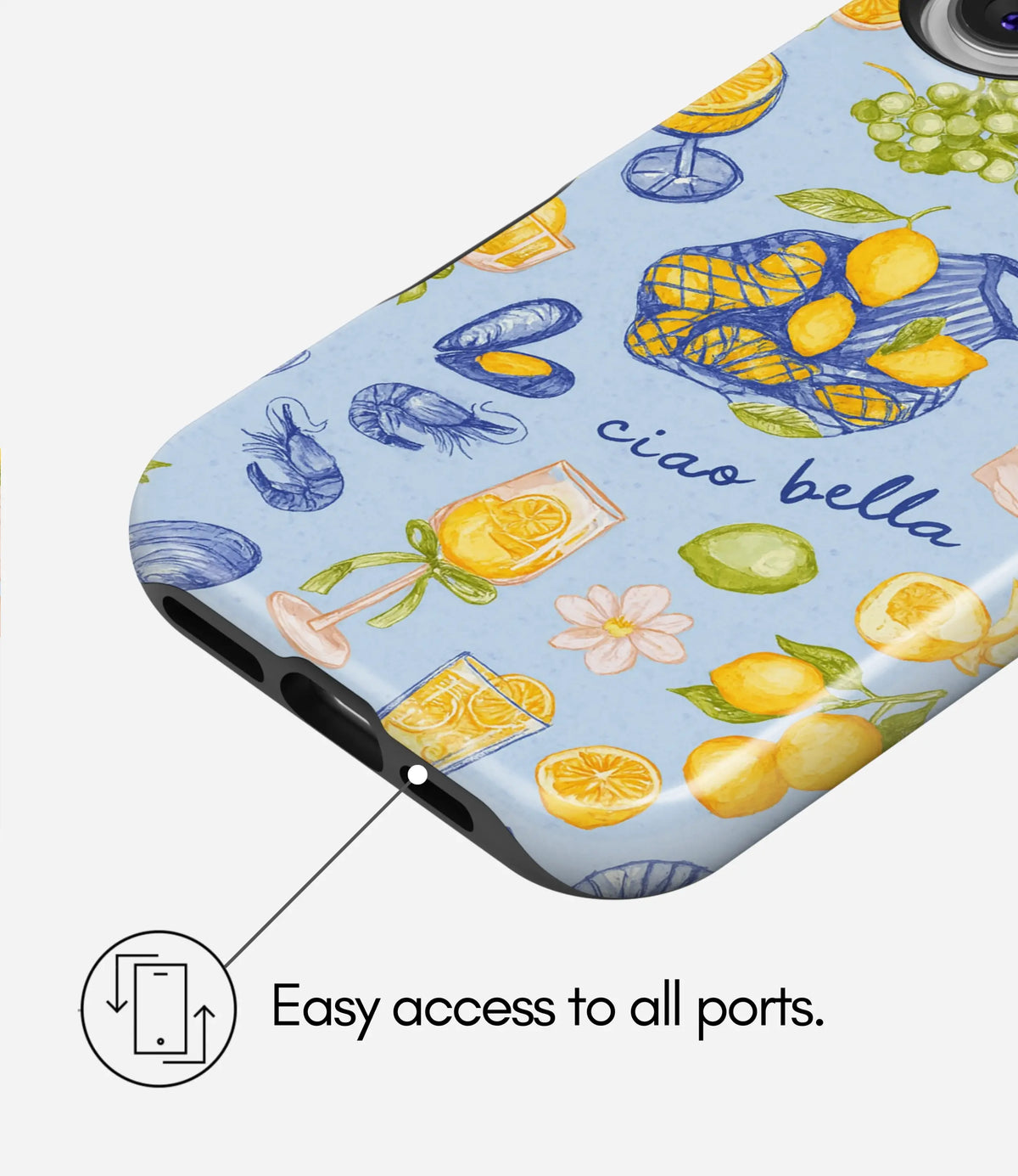 Sicilian Summer Premium Tough Shining Phone Case (Double Layer) Available For All iPhone Models