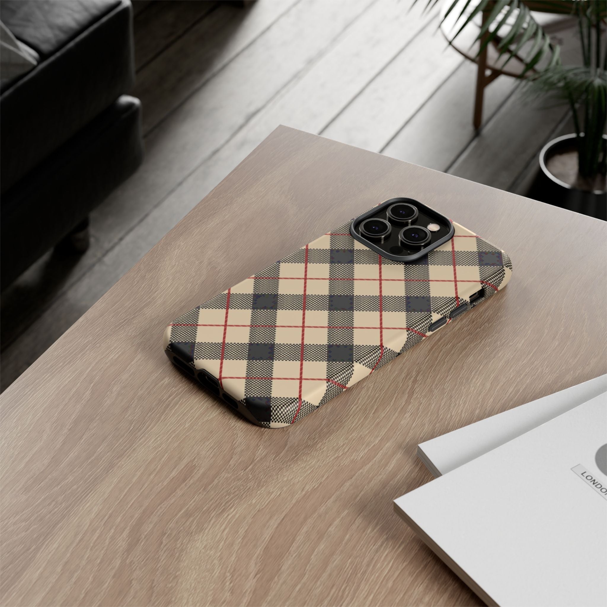 Heritage Plaid Premium Tough Shining Phone Case (Double Layer) Available For All iPhone Models