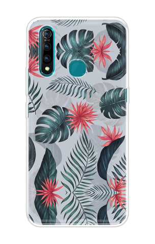 Retro Floral Leaf Soft Cover for Vivo Z5X