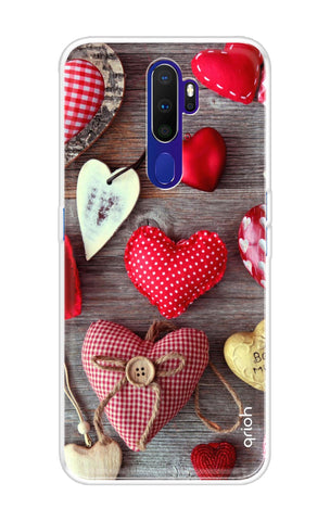 Valentine Hearts Soft Cover for Oppo A9 2020