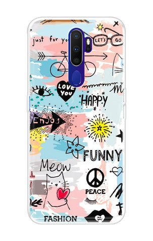 Happy Doodle Soft Cover for Oppo A9 2020
