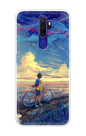 Riding Bicycle to Dreamland Soft Cover for Oppo A9 2020
