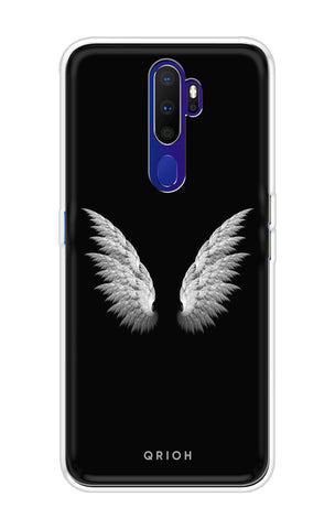 White Angel Wings Soft Cover for Oppo A9 2020