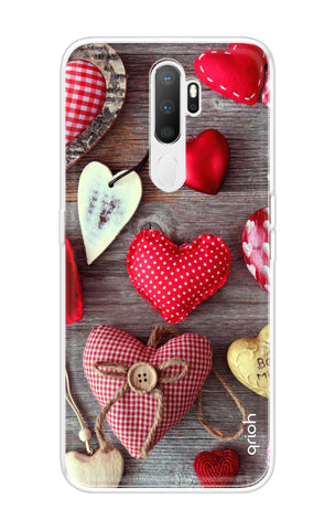 Valentine Hearts Soft Cover for Oppo A5 2020