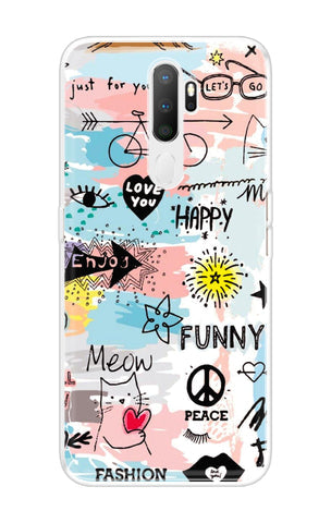 Happy Doodle Soft Cover for Oppo A5 2020