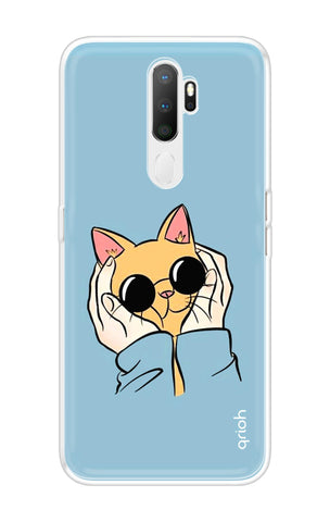 Attitude Cat Soft Cover for Oppo A5 2020
