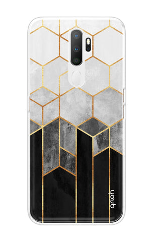 Hexagonal Pattern Soft Cover for Oppo A5 2020